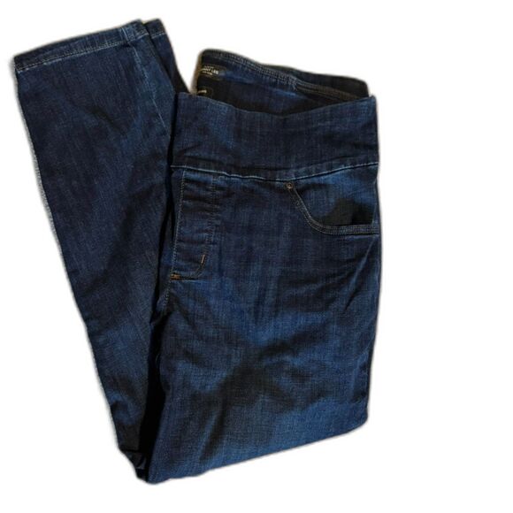 Lee Plus Size Short Slim Fit Skinny Leg Jeans, Mid Rise, 20W, Dark Blue, Lee - Picture 1 of 5